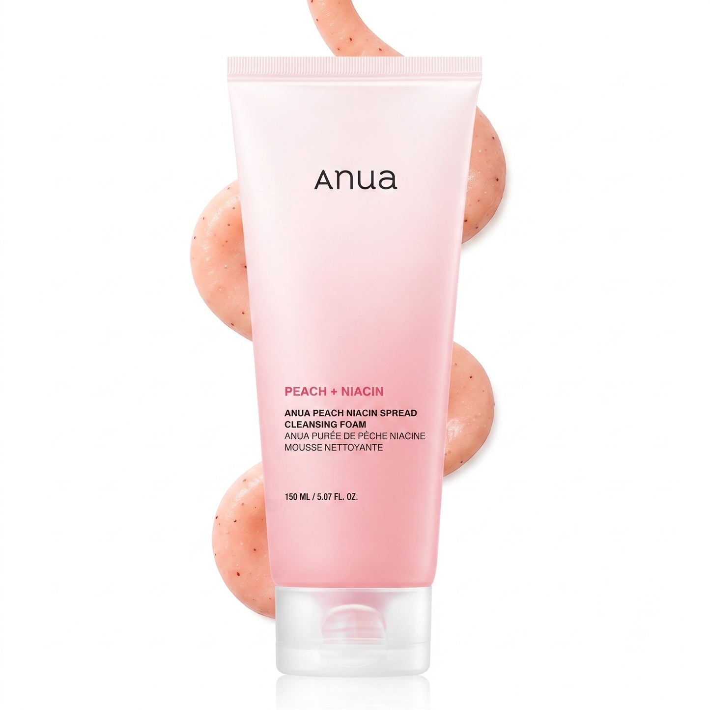 Anua Mousse Nettoyante Éclat Pêche et Niacinamide 150ml