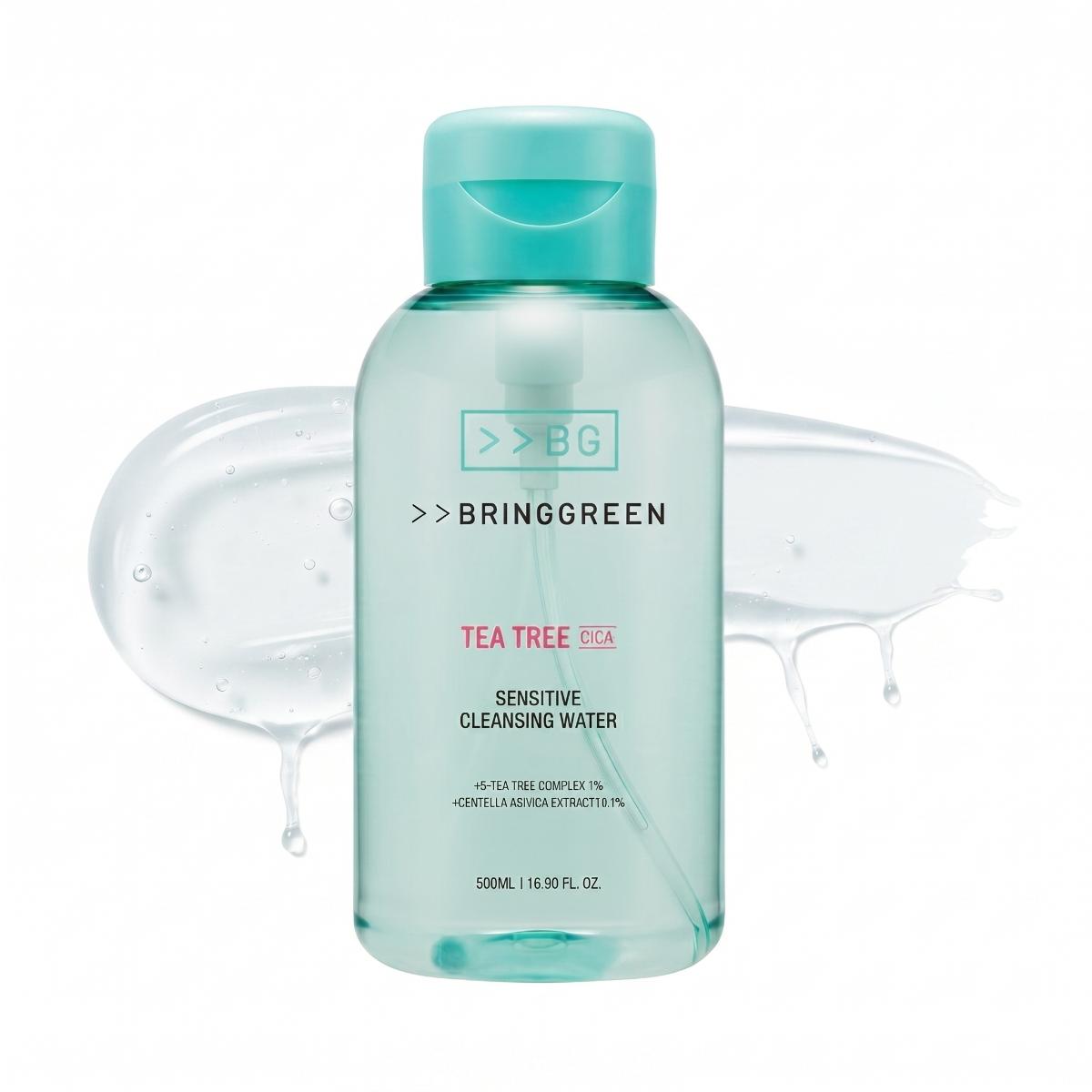 BRINGGREEN Teebaum Cica Sensitive Reinigungs-Wasser 500ml