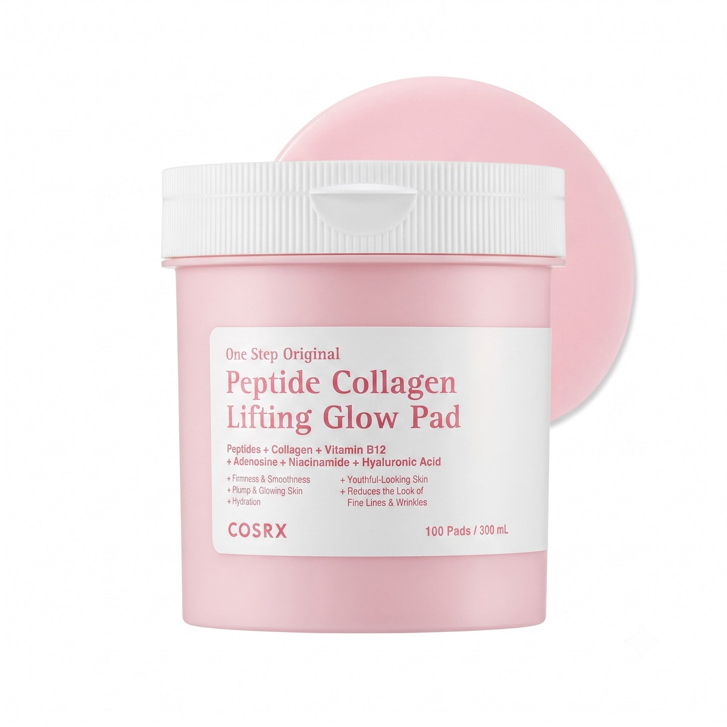 COSRX One Step Original Peptide Collagen Lifting Glow Pad 100 Coussinets