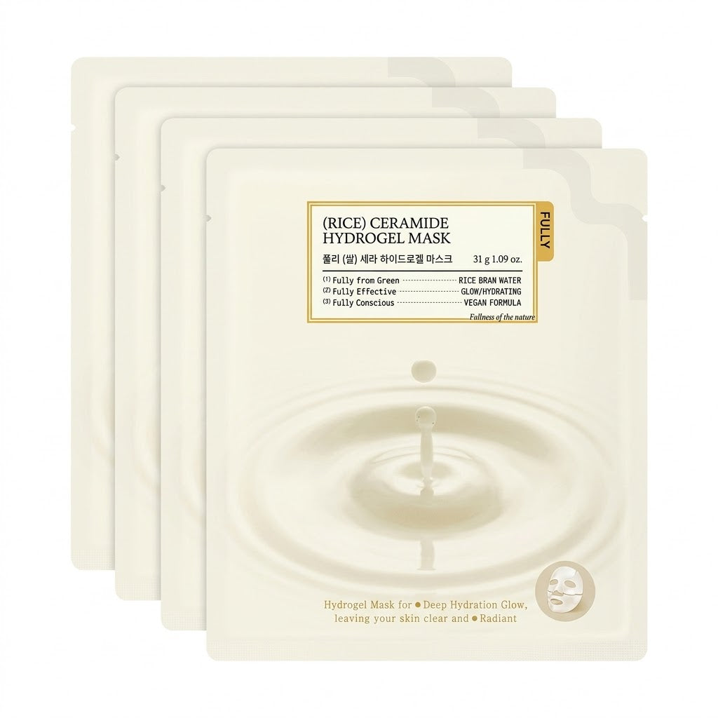 Masque Hydrogel au Riz FULLY Cera 4 Feuilles