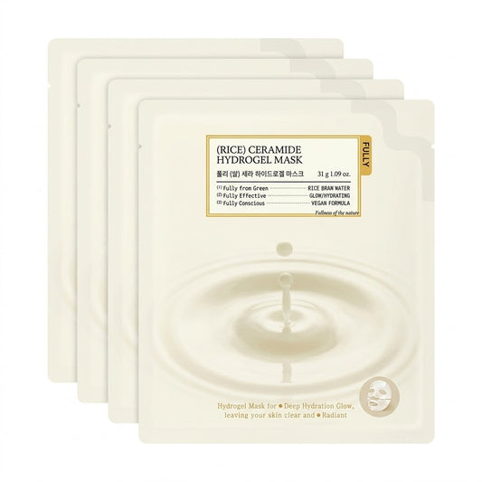 FULLY Rice Cera Hydrogel Mask 4 Sheets