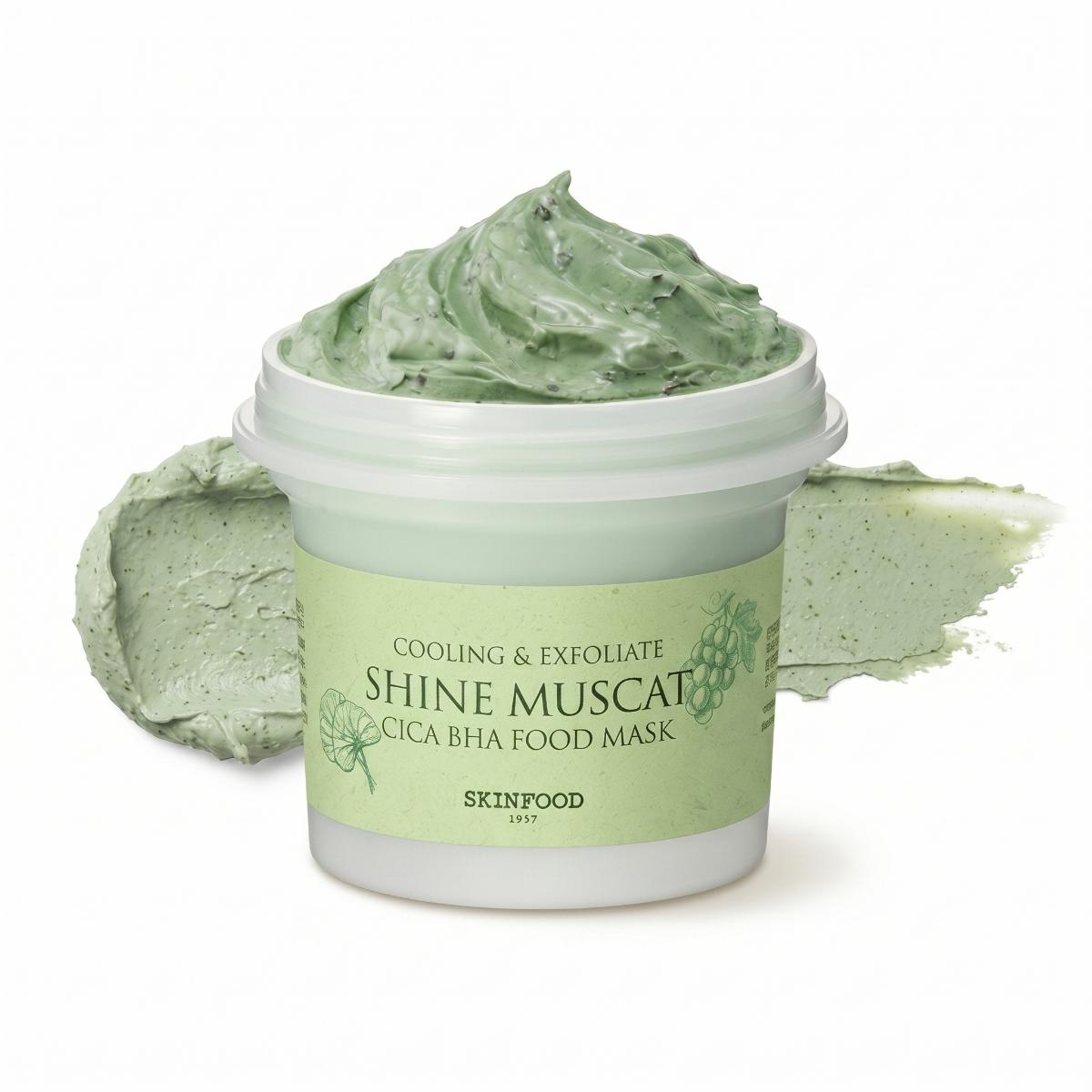 SKINFOOD Masque nourrissant brillance raisin muscat cica BHA 120 g